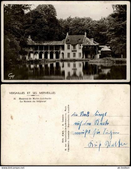 Versailles Hameau de Marie-Antoinette La Maison du Seigneur 1940