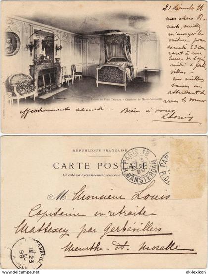 Versailles Palais du Petit Trianon - Chambre de Marie-Antoinette CPA g1899