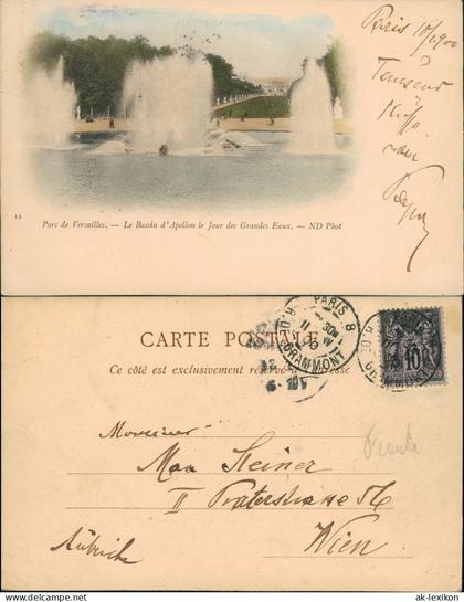 Versailles Parc de Versailles Bassin d'Apollon le Jour des Grandes Eaux 1900