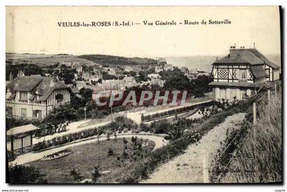 CPA Veules Les Roses Vue Generale Route de Sotteville