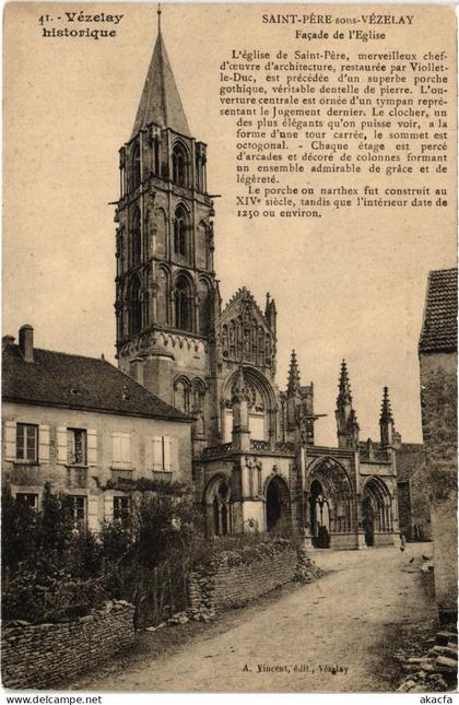 CPA Vezelay Eglise (1478691)