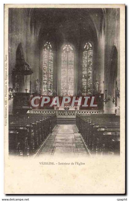 Vezelise CPA Interieur de l'eglise