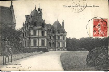 CPA Vibraye Sarthe Chateau de Vibraye
