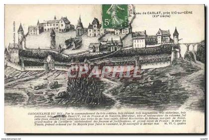 CPA Chateau de Carlat pres Vic sur Cere