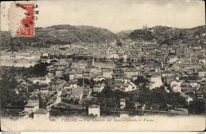 CPA Vienne Vue Generale sur Sainte Colombe et Vienne
