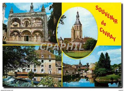 CPM Civray (Vienne) Eglise St Nicola Moulin Minot au bord de la charente