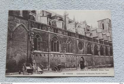 F132, Vienne, cathédrale saint Maurice, façade latérale, Isère 38