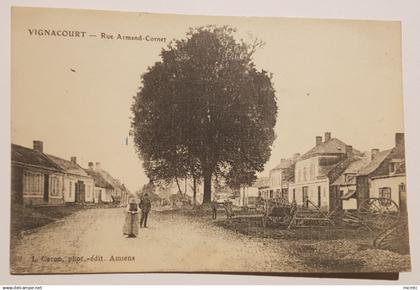 CPA - Vignacourt - Rue Armand Cornet