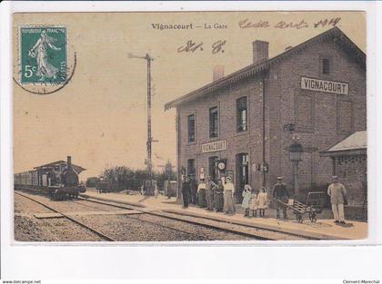 VIGNACOURT: la gare - état