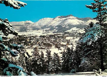 38 - Villard de Lans - Vue générale - Le Col de l'Arc (1736m) et le Cornafion (2031m) - Hiver - Neige - Flamme Postale d
