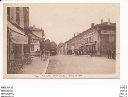 VILLARS LES DOMBES ( pompe à essence ESSO / restaurant Burnichon  )