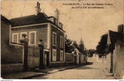 CPA Villeblevin La Rue des Colonies Scolaires FRANCE (1451916)