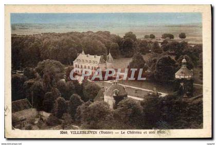 CPA Villeblevin (Yonne) Le Chateau et son Parc