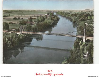 VILLEBRUMIER: pont sur le tarn vue aérienne 10x15 - très bon état