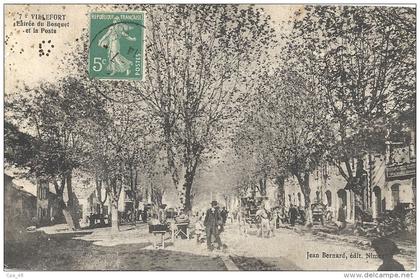 Lozere :   Villefort, l'Entrée du Bosquet et la Poste