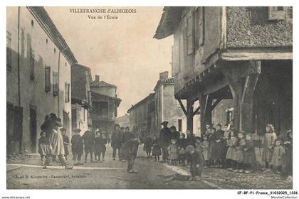 CF-BFP1-0614-81 - VILLEFRANCHE-d'ALBIGEOIS - Vue de l'école