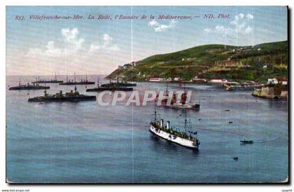 CPA Villefranche Sur Mer La Rade I Escadre de la Mediterranee Bateaux