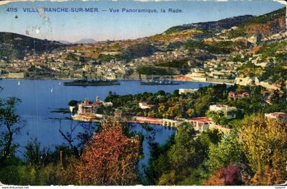 CPA Villefranche sur Mer Vue Panoramique la Rade