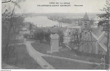CPA Villeneuve-saint-Georges Crue de la Seine