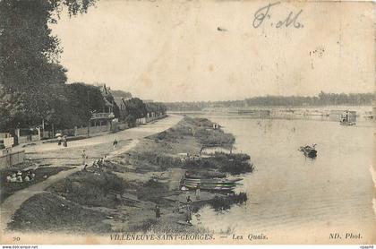 CPA Villeneuve Saint Georges Les Quais