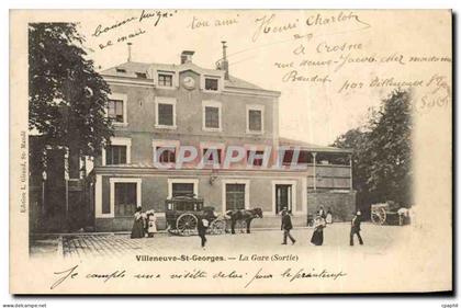 Villeneuve Saint Georges CPA La gare (sortie)