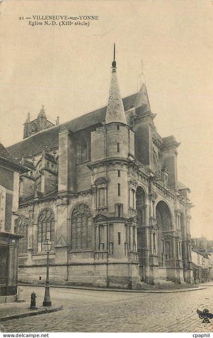 CPA Villeneuve sur Yonne Eglise N D (XIIIe Siecle)
