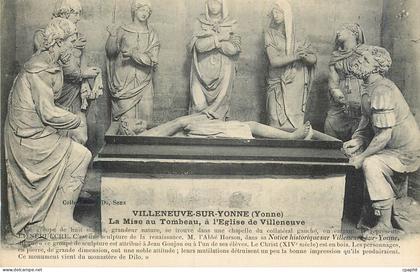 CPA Villeneuve sur Yonne (Yonne) La Mise au Tombeau a l'Eglise de Villeneuve