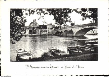CPSM Villeneuve Sur Yonne Bords de I'Yonne