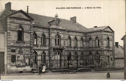 CPA Villers Bretonneux L Hotel de Ville