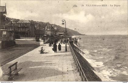 CPA Villers Sur Mer La Digue