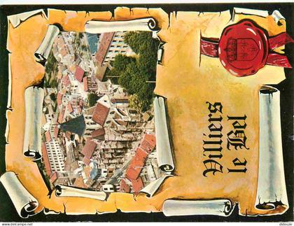 95 - Villiers le Bel - Vue générale aérienne - L'église - Flamme postale - CPM - Voir Scans Recto-Verso