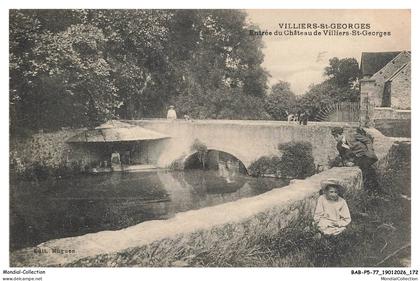 BABP5-0568-77 - VILLIERS-SAINT-GEORGES - Entrée du château de villiers-saint-georges