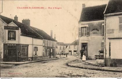 CPA Villiers St Georges Rue D'angers