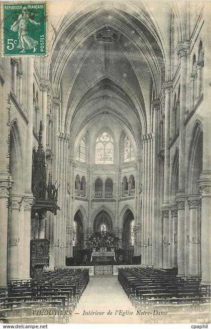 CPA Vimoutiers Interieur de l'Eglise Notre Dame