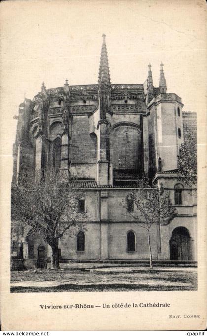 CPA Viviers sur Rhone Un cote de la Cathedrale