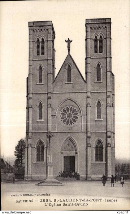 Saint Laurent du Pont - L Eglise Saint Bruno - CPA