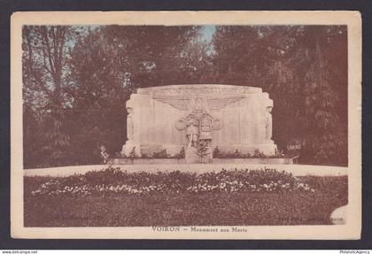 FRANCE, Postcard, Voiron, War Memorial, WWI, Posted