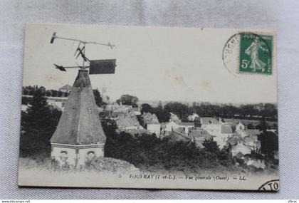 Vouvray, vue générale Ouest, Indre et Loire 37