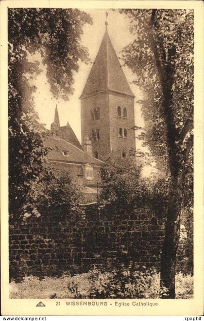 CPA Wissembourg Eglise Catholique