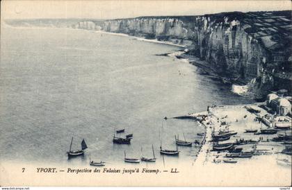 Yport - Perspective des Falaises jusqu a Fecamp - CPA