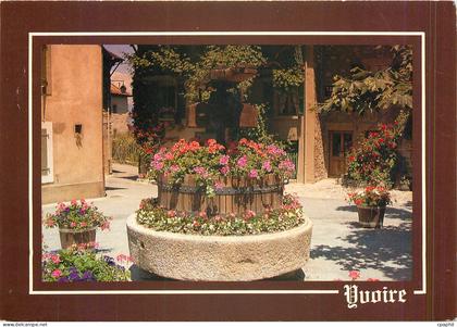 CPM Yvoire Haute Savoie France Le pressoir fleuri