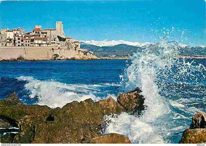 Carte Postale - 06 - Antibes - Les Remparts - Et les Alpes enneigées - CPM - Voir Scans Recto-Verso - Poscard - Carta Po