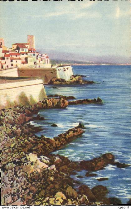 CPA Antibes Les Remparts De La Vieille Ville