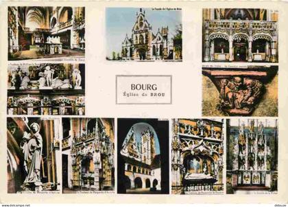 01 - Bourg en Bresse - Eglise de Brou - intérieur de l'Eglise de Brou - Mention Photographie Véritable - Carte Dentelée