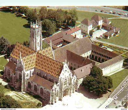 Carte Postale - 01 - Bourg en Bresse - Eglise de Brou - Vue aérienne de Brou - L'Eglise et le Monastère - Carte Neuve -