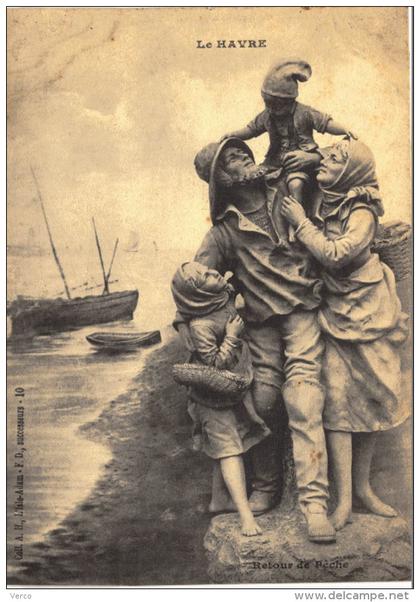 Carte Postale Ancienne de LE HAVRE / Vie du Marin Pêcheur