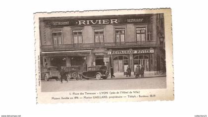 LYON .... 1 PLACE DES TERREAUX .... RESTAURANT RIVIER