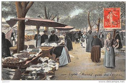 RHONE  69  LYON  2°ARR   MARCHE  QUAI DES CELESTINS