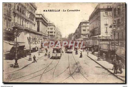 CPA Marseille La Canebiere Tramway