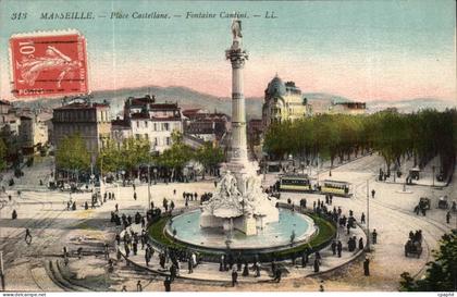 Marseille CPA place Castellane Fontaine CAntini